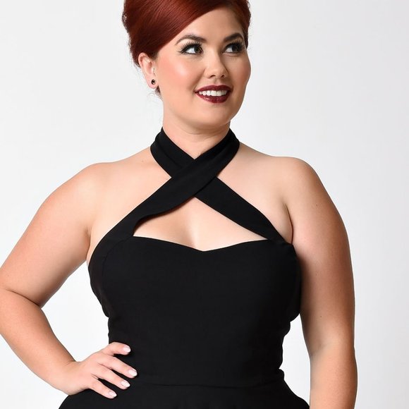 Unique Vintage Rita Dress in Black - Picture 4 of 6